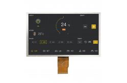 China 7 Inch 40 Pin LVDS TFT LCD Display CTP Optional 1024x600 Pixel Screen supplier