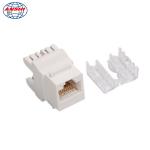 100% Pass Fluck Test RJ45 CAT6 UTP 180 Degree Keystone Jack Modular Jack for sale