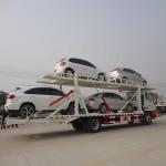 6 Car Capacity Vehicle Car Carrier Hauler Trailer Hydraulic Lifting Double Deck Auto Transport Trailer for sale