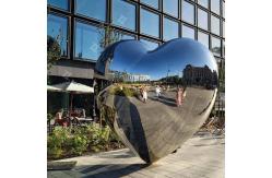 China High Standard Mirror Polishing Stainless Steel Heart Sculpture For Public Art supplier