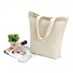 Organic Cotton Canvas Grocery Shopping Bags With Extra Strong Handles for sale