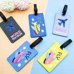Simple Cartoon Luggage Tags in Various Colors for Personalized Suitcase Labeling for sale