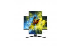 China Rotating 1ms Freesync Gaming Desktop Monitor 144hz Frameless With DP Output supplier