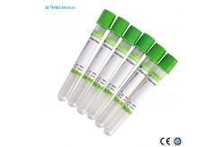 China Disposable Blood Collection Green Top Heparin Tube Coated Spray Dried Lithium Heparin supplier