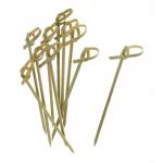 Party Supplies Bamboo Knot Cocktail Sticks Skewer bamboo ear pick 9cm 4 Inch for sale