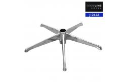 China 5 Star Metal Office Chair Wheel Base Aluminum Alloy Durable Height Adjustment supplier