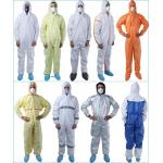 Support Customized Logo  Disposable Protective Coverall Tear Resistant Size S - 3XL for sale