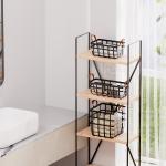 Utility Storage Baskets Organizer Containers For Home Cabinet Pantry Closet Kitchen Fridge Fruit Makeup Metal Basket for sale
