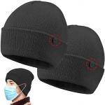 Custom Button 58cm Knit Beanie Hats Easy To Wear Masks for sale