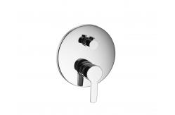 China Rust Resistance Single Lever Wall Mixer Surface Mount Shower Faucet supplier