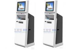 China Computer PC Kiosk Stand Check In Ticketing Information Kiosk With A4 printer supplier