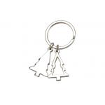 Small Car Laser Engraved Keychain Tree Souvenir Gift Keyring Silver Zinc Alloy for sale