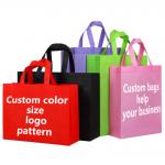 Spunbond Non Woven Bag Environmental Regeneration Foldable Customizable with Logo for sale