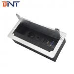 with EU power plug soft design brushed flip up desk socket BB606 for sale