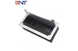 China with EU power plug soft design brushed flip up desk socket BB606 supplier