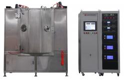 China Blue Metal Parts Magnetron Sputtering Coating Machine,  MF IP Blue PVD Plating Equipment supplier
