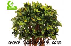 China lifelike 90cm Artificial Boxwood Topiary Outdoor With Multi Nature Trunk supplier