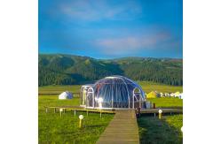 China Waterproof Windproof Camping Polystyrene PC Bubble Tent Transparent Dome House supplier
