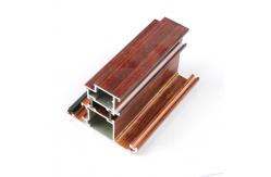 China Thermal Break Bridge Wood Grain Aluminium Door And Window Frames supplier