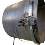 Flexible Rails Track Pipe Tank Welding Tractor with Oscillate Torch Holder for sale