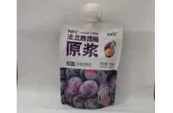 China Custom Printing Reusable Liquid Spout Pouch Baby Food Packaging For Fruit Pulp supplier