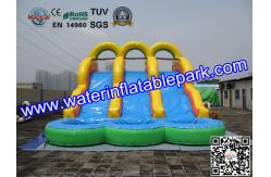 China 18OZ PVC  Fun Adult Inflatable Water Slides Rentals For Event And Party supplier