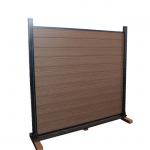 Fireproof Durable Outdoor WPC Fencing Panels Easy To Install Waterproof Sand Blasting