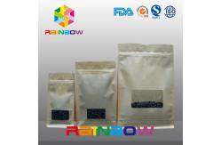 China Box Bottom Customized Paper Bags With Rectangle Window k / Flat Bottom Paper Bag supplier