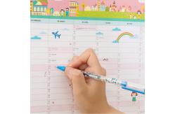 China Kids Studying Use Large Desk Calendar , Eco Friendly Funny Cartoon Calendar supplier
