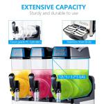 Commercial 3 Tank 220v Brand compressor Food grade mixer frozen slush ice machine for sale