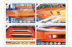 China Last Out Conventional Push Back Pallet Racking With Araldite Static Powder Coating supplier
