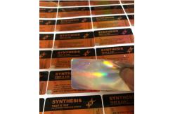 China CMYK Color 10ml vial Vial Labels Hologram Material supplier