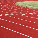 Mixed PU 13mm Sandwich System All Weather Running Track for sale