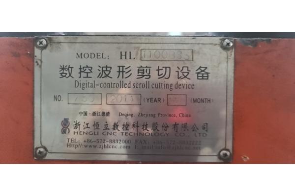 Second Hand Digital Controlled Scroll Cutting Device Hengli Brand