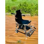 Foldable Thickened Aluminium Alloy Stair Stretcher With PVC Fabric 4 Wheels And 6 Handles for sale