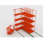 Red Orange 30*50mm Upright 150KG Capacity Stackable Stillages for sale