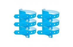 China Secure Access Vinyl Event Wristbands Custom With Heat Transfer Printing supplier