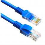 28AWG 0.3m Oxygen Free CAT5E Cable Copper RJ45 Patch Cord PE for sale