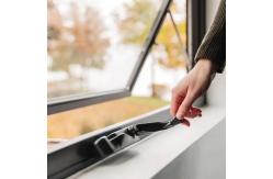 China Top Hung Double Glazed Awning Windows , Custom Aluminum Storm Windows supplier