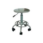 Stainless Steel Structure Lab Stool Round Cushion Adjustable Chair For Office And Laboratory Use for sale