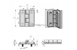 China Size 40mm Zinc Alloy Hinges Rotation External Cabinet Hinge supplier