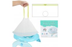 China LDPE Plastic Training Toilet Seat Potty Chair Liners With Super Absorbent Pad supplier