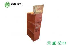 China Matte Lamination Cardboard Floor Displays , Easy Advertising Cardboard Display Racks supplier