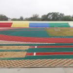 Eco Friendly Sound Reduction Jogging Track Material Non Toxic Fadeless for sale