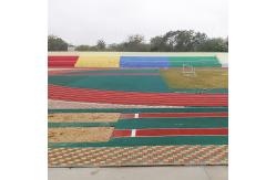 China Eco Friendly Sound Reduction Jogging Track Material Non Toxic Fadeless supplier