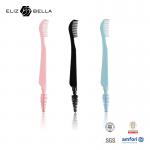 Silicone Plastic Eyebrow Brush And Eyelash Comb Washable Reusable