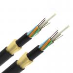 Single Mode Aerial Fiber Optic Cable 6 8 12 24 48 Core Outdoor ADSS Fiber Optic Cable for sale