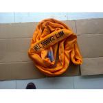 EN1492-2 Soft Orange Poly Round Slings , 10 Ton Lifting Straps High Strength for sale