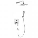 Rain Shower Set Multifunction Square Hand Shower Modern Style Built-in Shower System Bathroom for sale