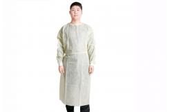 China 40gsm PPE Disposable Isolation Gowns With Press Button supplier